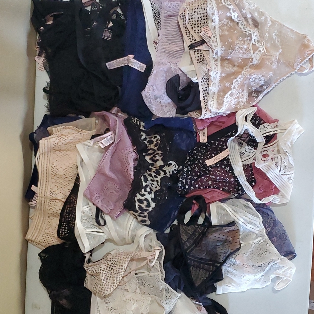 NWT!  50 PIECE VICTORIA'S SECRET PANTIES MIXED LOT